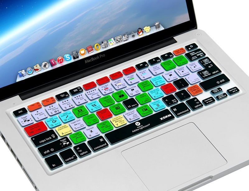 XSKN Adobe Lightroom Shortcuts Keyboard Skin Hot Keys LR Keyboard Cover for MacBook Air 13 & MacBook Pro 13 15 17, Retina (US / European ISO Keyboard) - Image 3